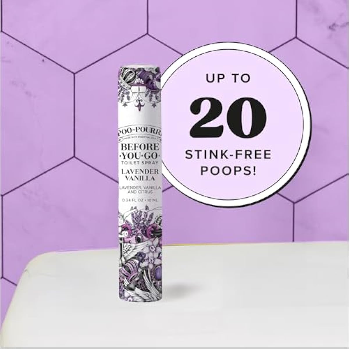 Poo-Pourri Before-You-Go Toilet Spray, Travel Essentials, .34 Fl Oz, In A Pinch Variety 5 Pack, Each Up to 20 Uses, On-The-Go Bathroom Odor Deodorizer with Essential Oils, TSA Approved Size, 5 Scents