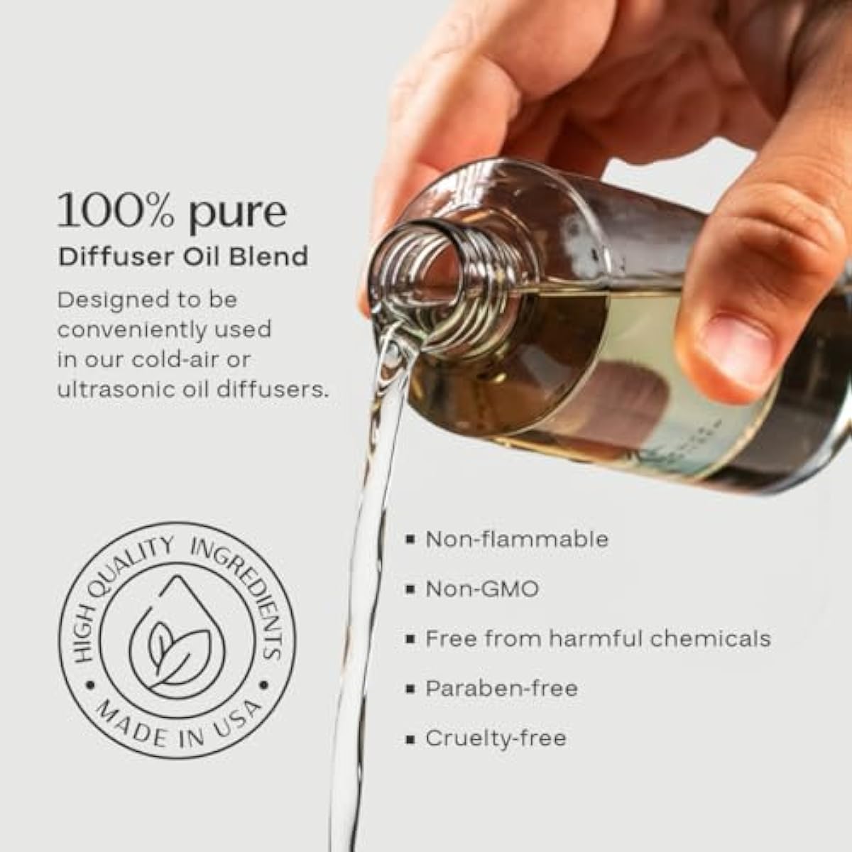AromaPlan Hotel Scents Santal 5.07 Fl Oz (150ml), Home Luxury Aroma & Hotel Fragrance Diffuser Oil- Hotel Diffuser Oil for Aromatherapy- USA Made, Bigger Bottle, Bolder Aroma & Longer Lasting