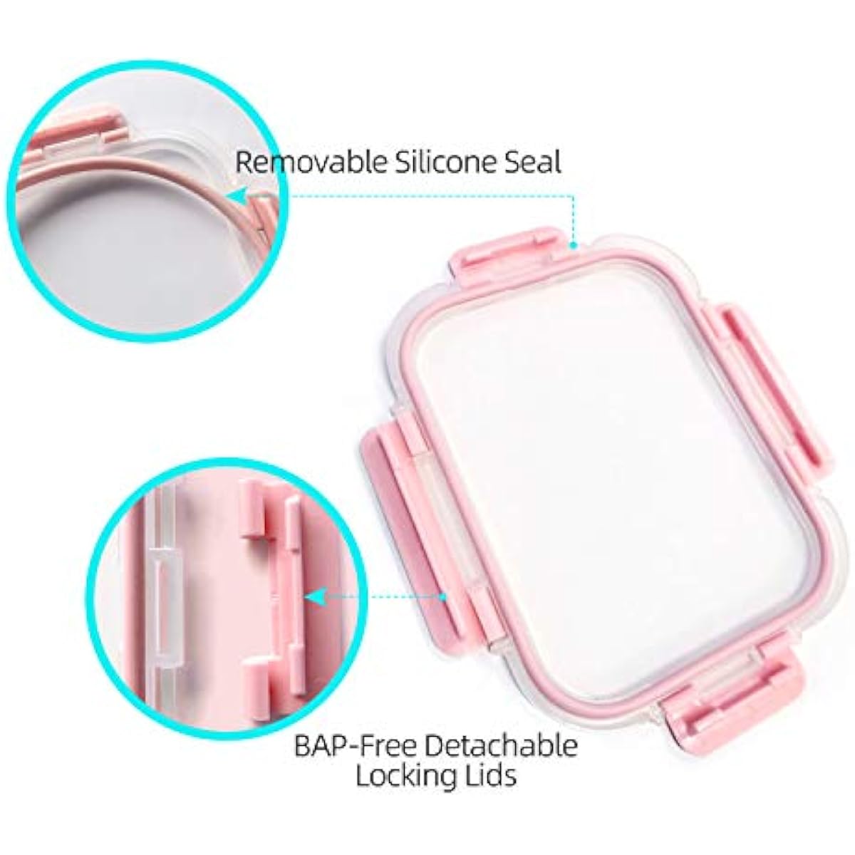 C CREST [10 Pack] Glass Meal Prep Containers, Food Storage Containers with Lids Airtight, Glass Lunch Boxes, Microwave, Oven, Freezer and Dishwasher Safe