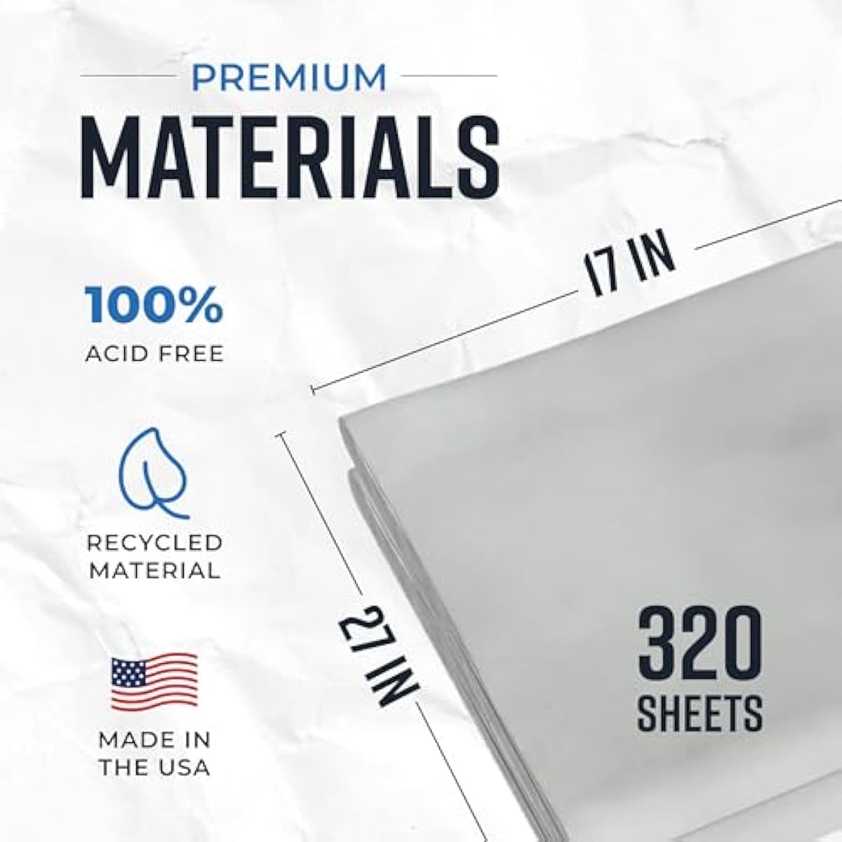 Bryco Goods Newsprint Packing Paper Sheets for Moving - 10lb - 320 Sheets of Newspaper Paper - Wrapping and Protecting Fragile Items, Box Filler, Shipping Supplies - 27" x 17" - Made in the USA