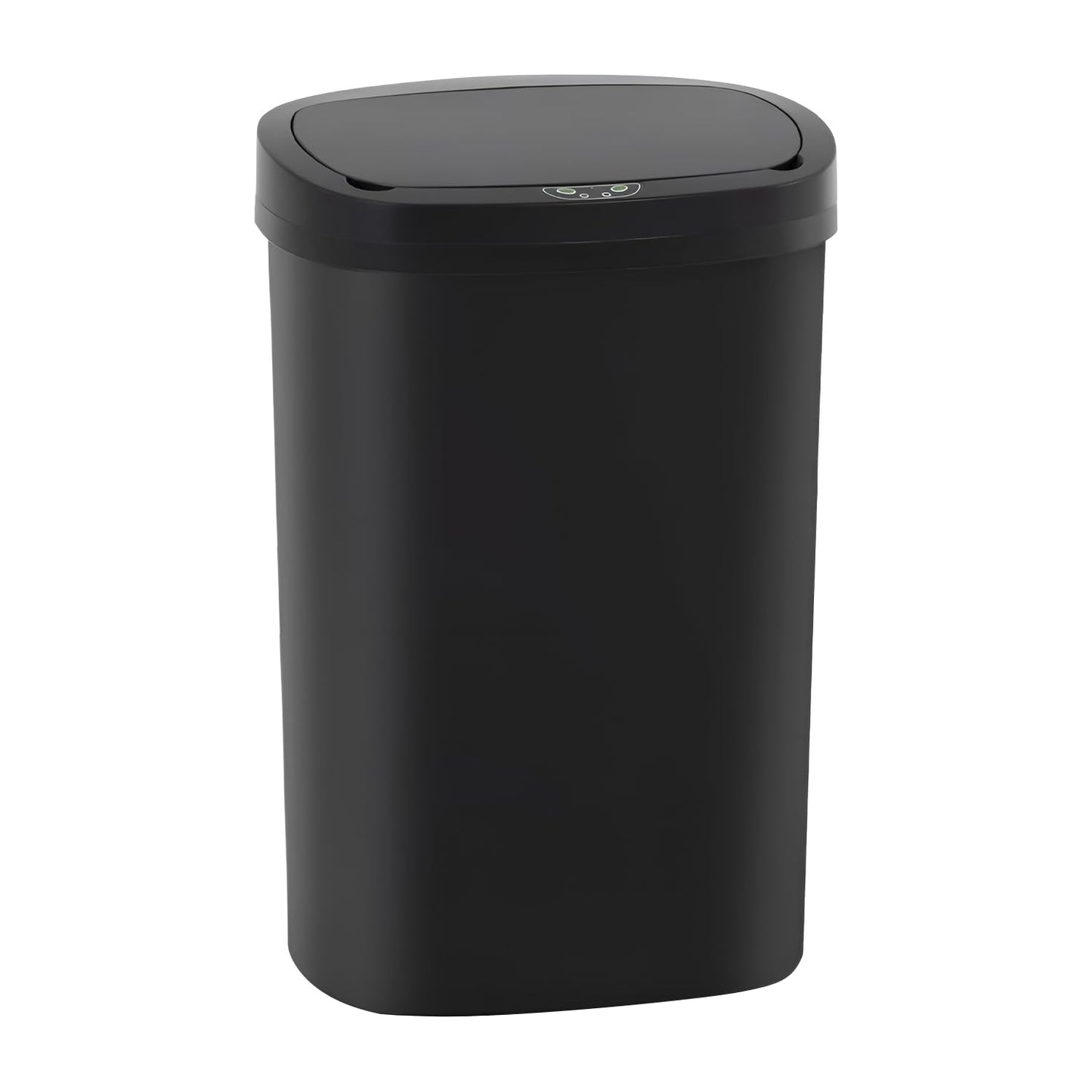 BestOffice | 13 Gallon Trash Can with Lid | Automatic Touchless Garbage Can | Odor Control | Modern Oval Design | Easy to Clean | Stainless Steel | Fits Any Kitchen, Bathroom, Office or Home