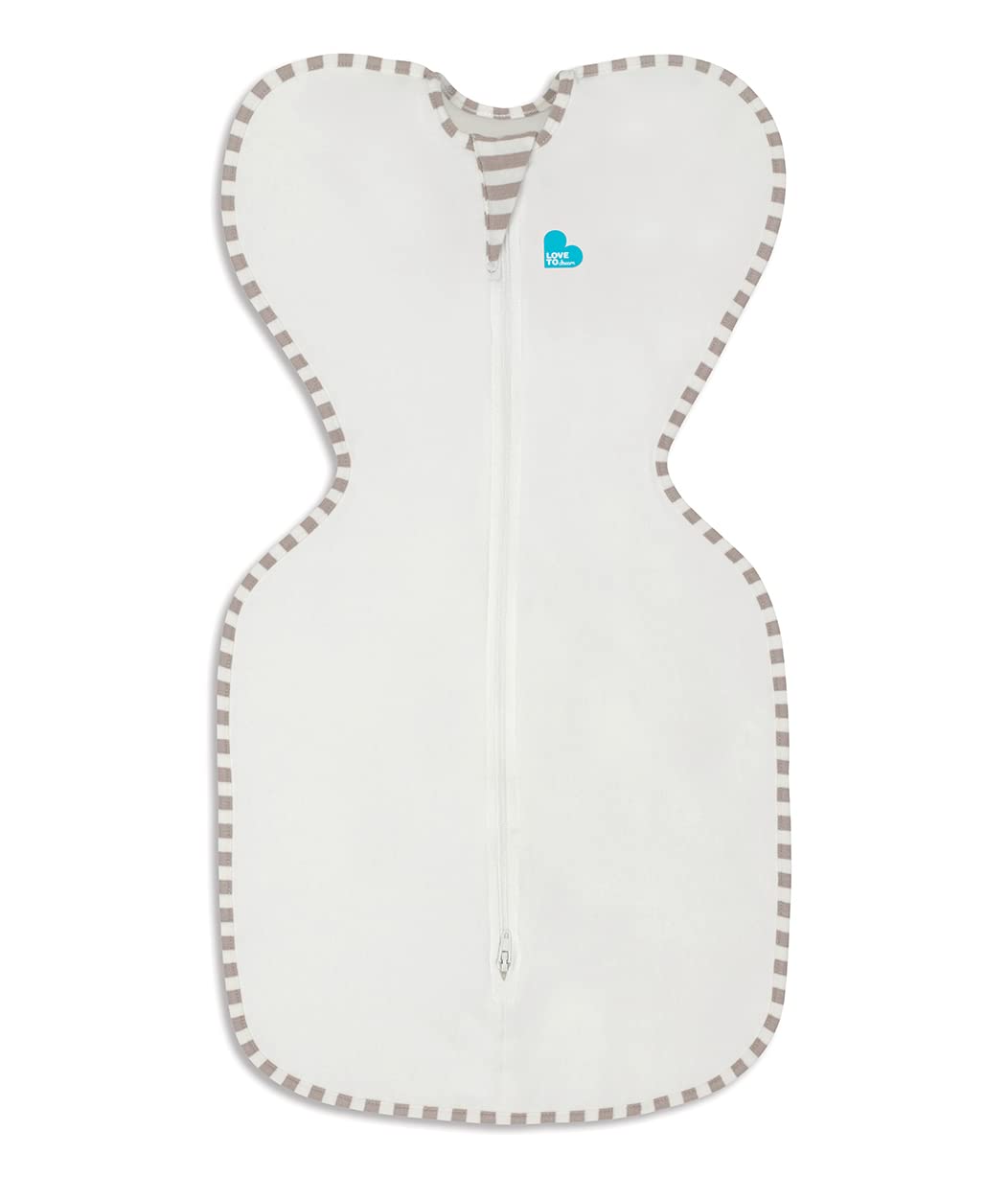 Love to Dream Swaddle UP, Baby Sleep Sack, Self-Soothing Swaddles for Newborns, Improves Sleep, Snug Fit Helps Calm Startle Reflex, New Born Essentials for Baby, Small 8-13lbs, Gray
