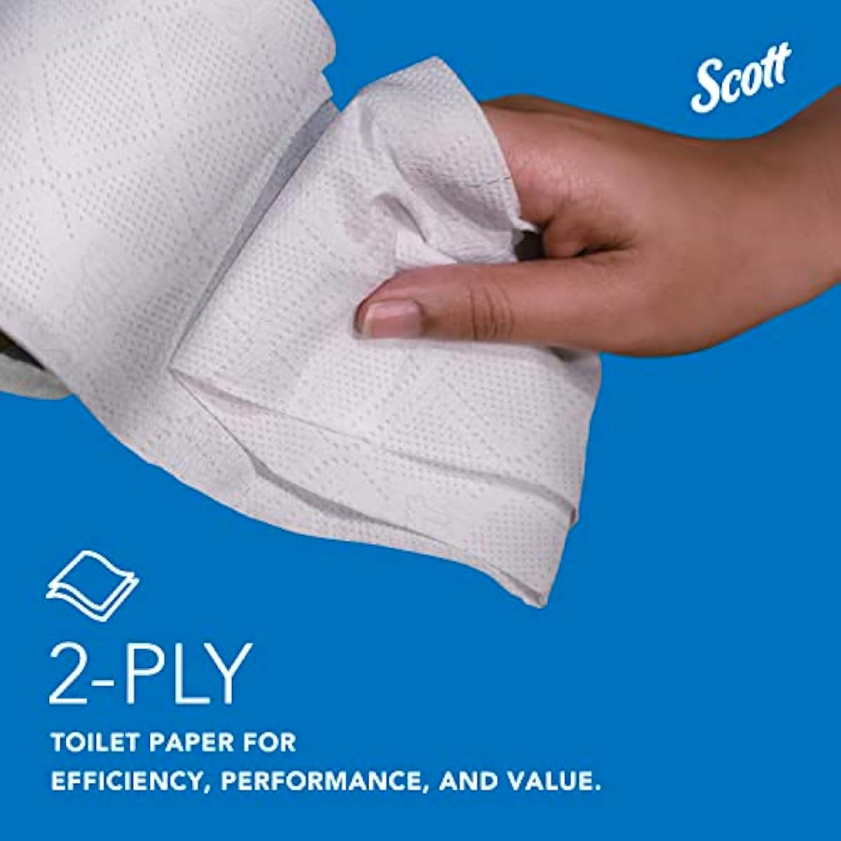 Scott Professional 100% Recycled Fiber Standard Roll Bulk Toilet Paper (13217), 2-Ply, Elevated Design, White, Individually Wrapped (80 Rolls of 473 Sheets, 37,840 Sheet Total)