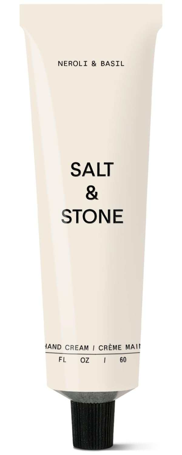 Salt & Stone Hand Cream for Women & Men | Hydrates, Nourishes & Softens Skin | Restores Dry Cracked Hands | Fast-Absorbing | Cruelty-Free & Vegan | Bergamot & Hinoki 2 fl oz