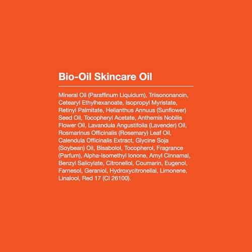 Bio-Oil Skincare Body Oil Serum, Face and Body Moisturizer with Vitamin E & A, for Scars, Stretch Marks, Sensitive Skin, All Skin Types, Dermatologist Recommended, Non-Comedogenic, 2 Oz