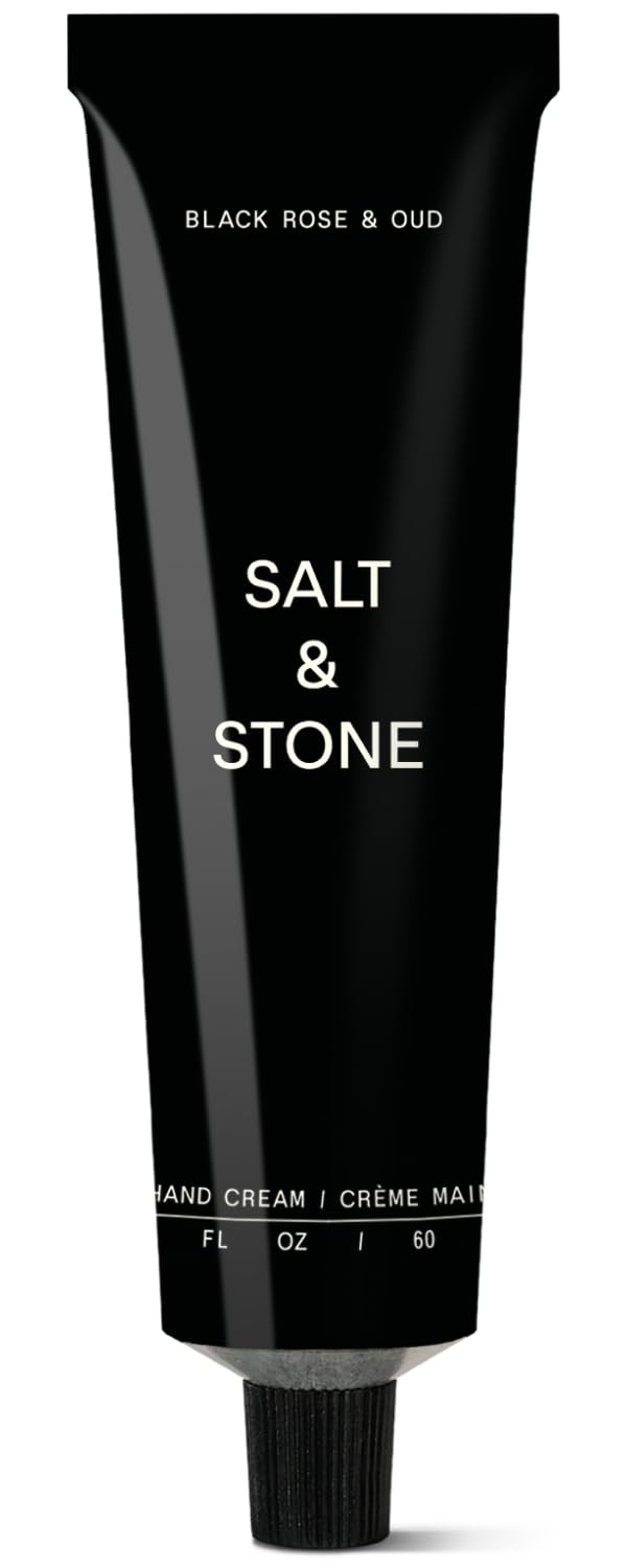 Salt & Stone Hand Cream for Women & Men | Hydrates, Nourishes & Softens Skin | Restores Dry Cracked Hands | Fast-Absorbing | Cruelty-Free & Vegan | Bergamot & Hinoki 2 fl oz