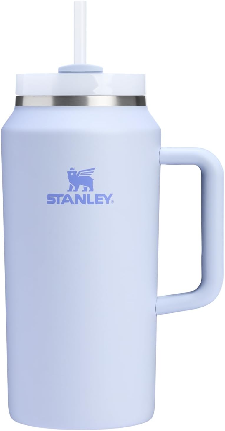 STANLEY Quencher H2.0 Tumbler with Handle and Straw 40 oz | Flowstate 3-Position Lid | Cup Holder Compatible for Travel | Insulated Stainless Steel Cup | BPA-Free | Cherry Blossom