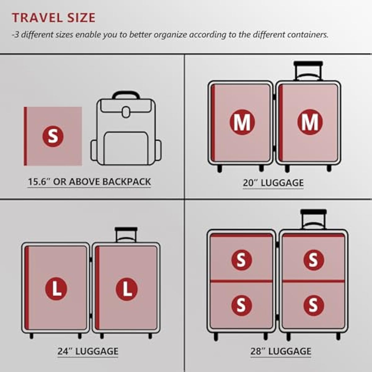 Travel Vacuum Bags for Clothing with Rechargeable Electric Pump, Compression Packing Cubes Organizer Storage for Luggage Suitcase, Space Saver Seal Bags for Vacation Cruise, 18 Combo