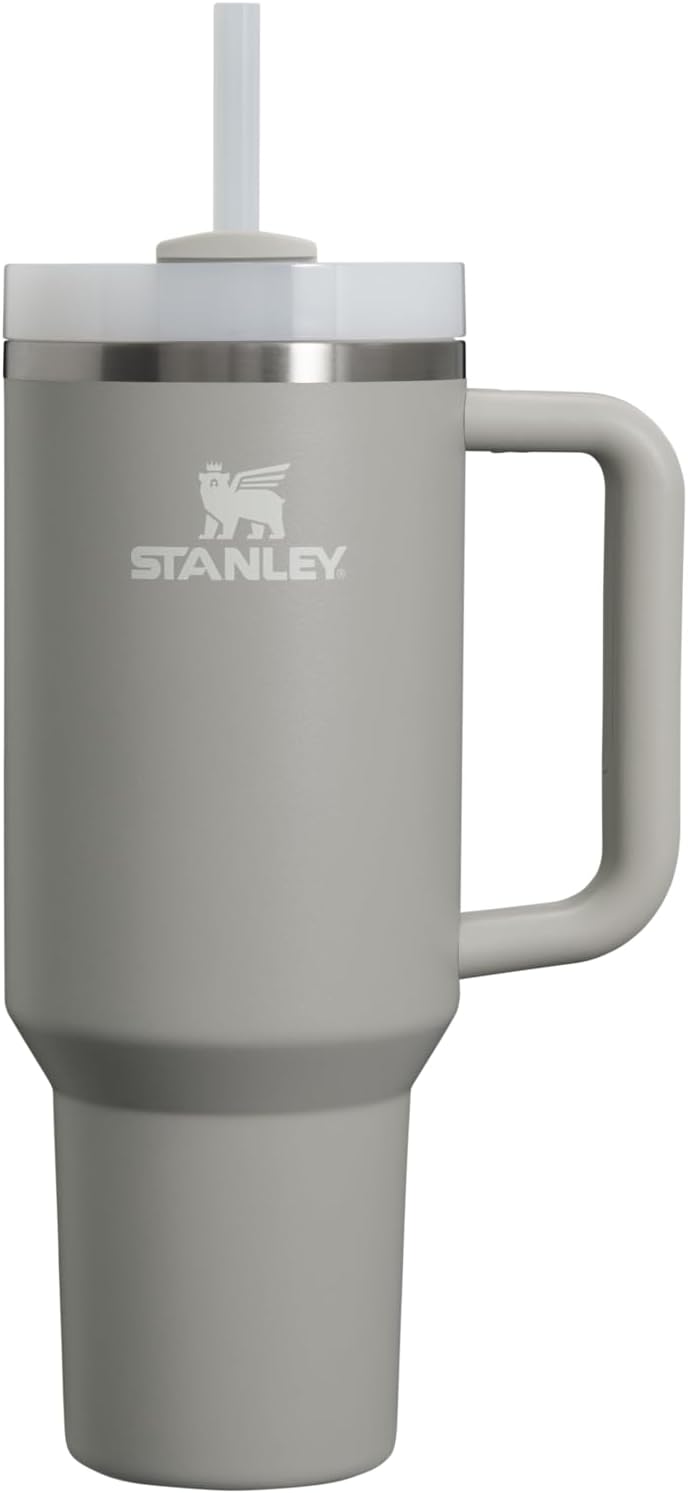 STANLEY Quencher H2.0 Tumbler with Handle and Straw 40 oz | Flowstate 3-Position Lid | Cup Holder Compatible for Travel | Insulated Stainless Steel Cup | BPA-Free | Cherry Blossom