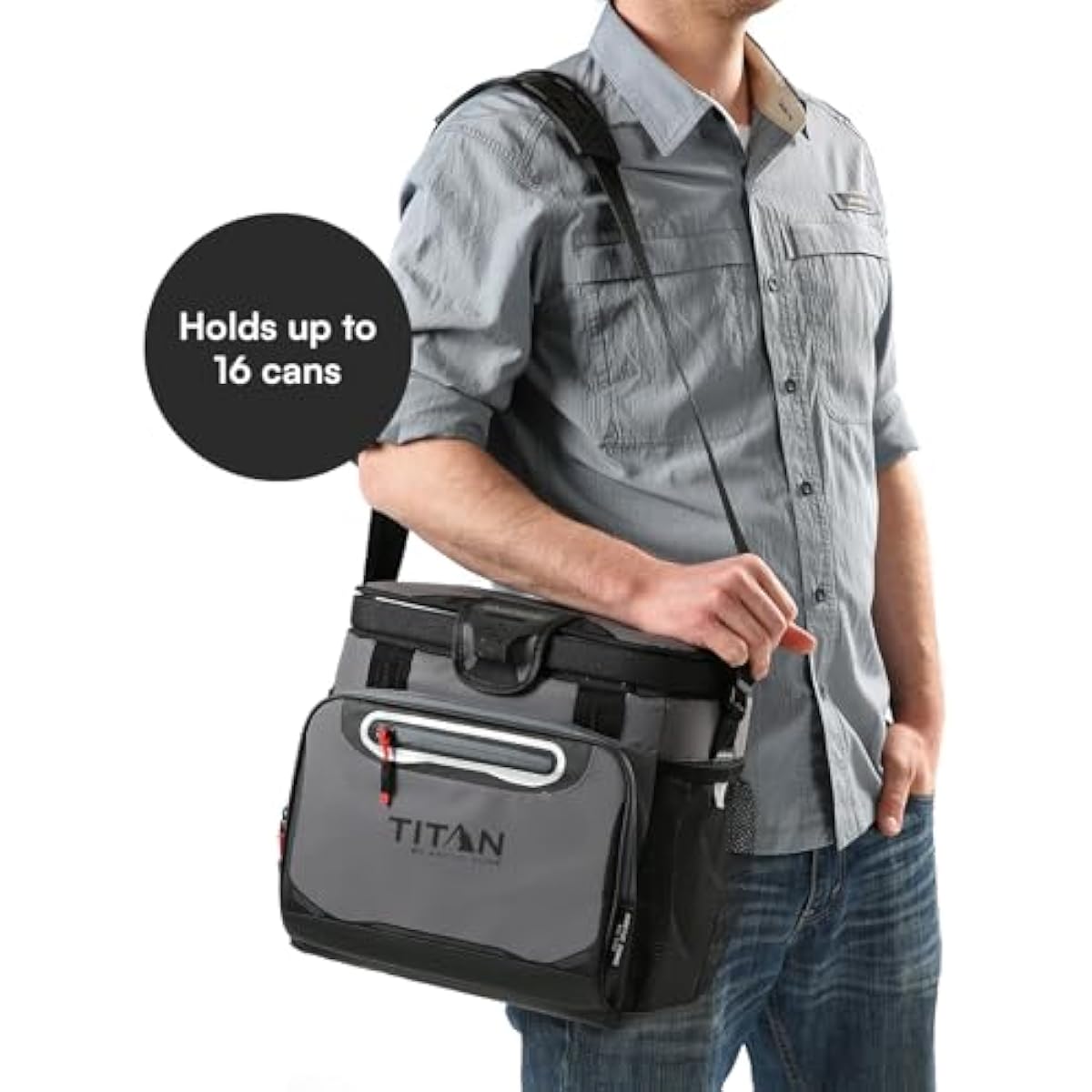 Titan by Arctic Zone Deep Freeze Cooler - Zipperless Hardbody Cooler - Deep Freeze Insulation, HardBody Liner, and SmartShelf