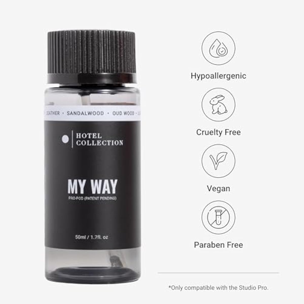 Hotel Collection Diffuser Oil-My Way Pro-Pod-Aromatherapy Essential Fragrance Oil-Sandalwood, Warm Virginia Cedar& Beautiful Iris-50ML 1.7 Fl oz