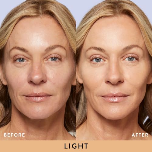 LAURA GELLER NEW YORK Award-Winning Baked Balance-n-Brighten Color Correcting Powder Foundation - Light - Buildable Light to Medium Coverage - Demi-Matte Natural Finish