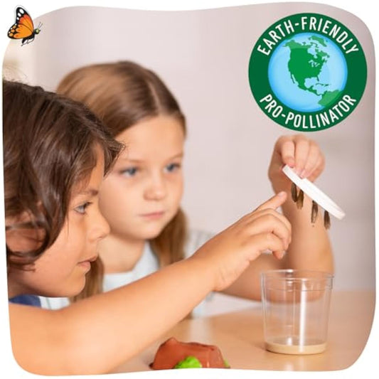 Insect Lore Raise and Release Butterfly Garden Kit – Caterpillar Habitat with redeemable Voucher – STEM-accredited Butterfly Growing Kit for Kids, Classrooms, and Homeschool Learning