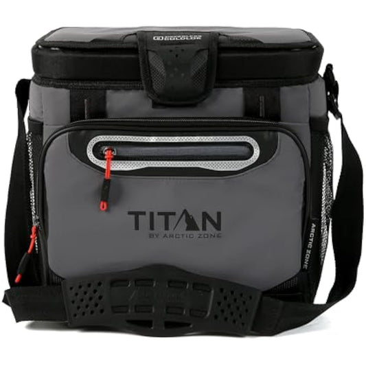 Titan by Arctic Zone Deep Freeze Cooler - Zipperless Hardbody Cooler - Deep Freeze Insulation, HardBody Liner, and SmartShelf