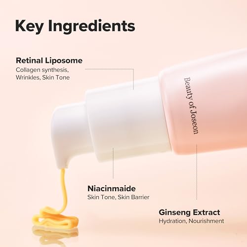 Beauty of Joseon Revive Eye Serum with Retinal Niacinamide Correction for Puffy Eye Bags Fine Lines Dark Circles Wrinkles, Korean Skin Care 30ml, 1.01 fl.oz