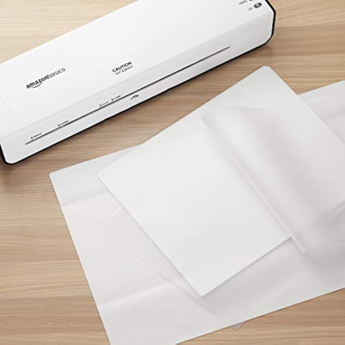 Amazon Basics Clear Thermal Laminating Plastic Paper Laminator Sheets, 9 x 11.5-Inch, 200-Pack, 2.8mil