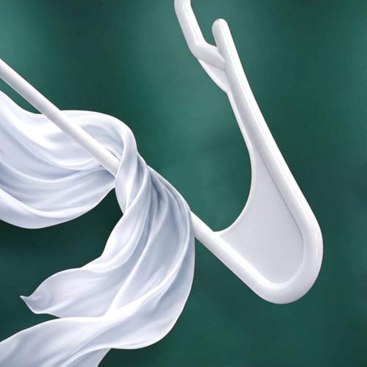 Utopia Home - Plastic Hangers 50 Pack - Space Saving Clothes Hanger - Durable and Strong Closet Organizers and Storage Makes It Ideal Stocking Stuffers or Apartment or Dorm Room Essentials (White)
