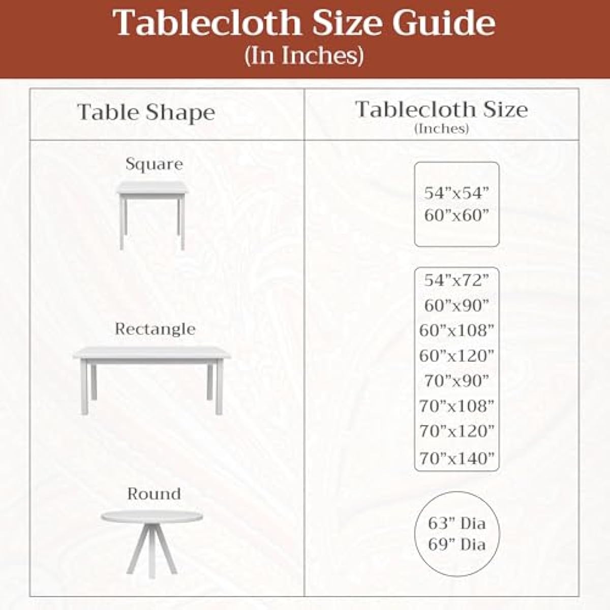 Maison d' Hermine Table Cloth Rectangle Table 100% Cotton 54 x 72 Inches Tablecloth Reusable Decorative for Dining Kitchen Room Farmhouse Home Gifts for Mothers Day Spring Summer - Marquise