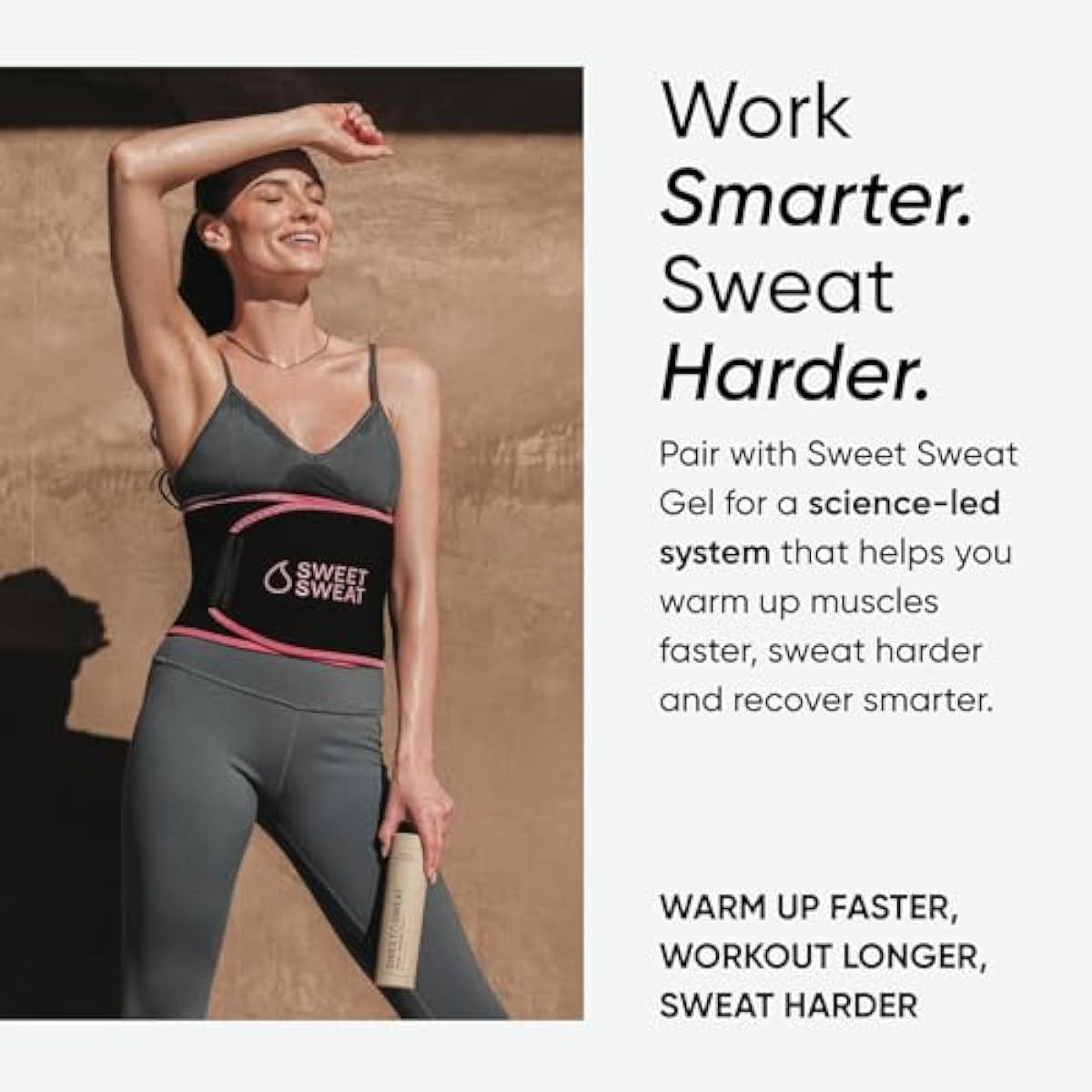 Sports Research Sweet Sweat Waist Trimmer (Core Series) - Premium Sweat Enhancing Fitness Band for Women & Men