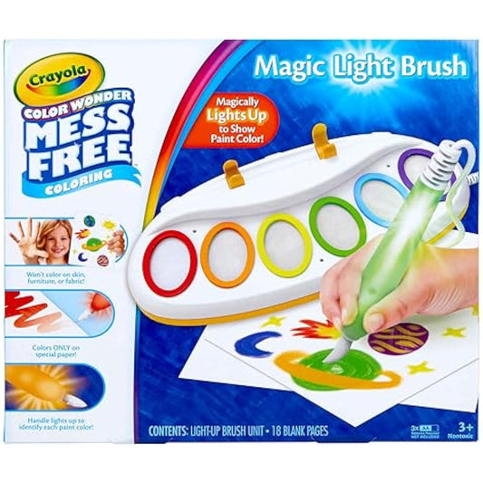 Crayola Color Wonder Magic Light Brush, Mess Free Painting Station for Kids, Easter Basket Essential & Stuffer, Easter Gift for Kids, Toddler Activity Toy, Ages 3+