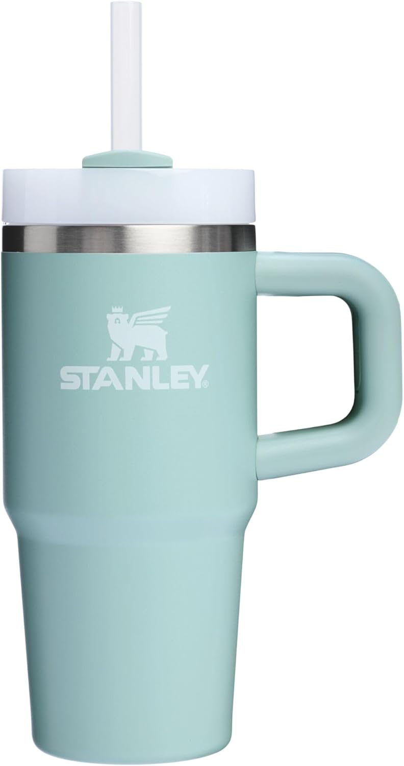 STANLEY Quencher H2.0 Tumbler with Handle and Straw 40 oz | Flowstate 3-Position Lid | Cup Holder Compatible for Travel | Insulated Stainless Steel Cup | BPA-Free | Cherry Blossom
