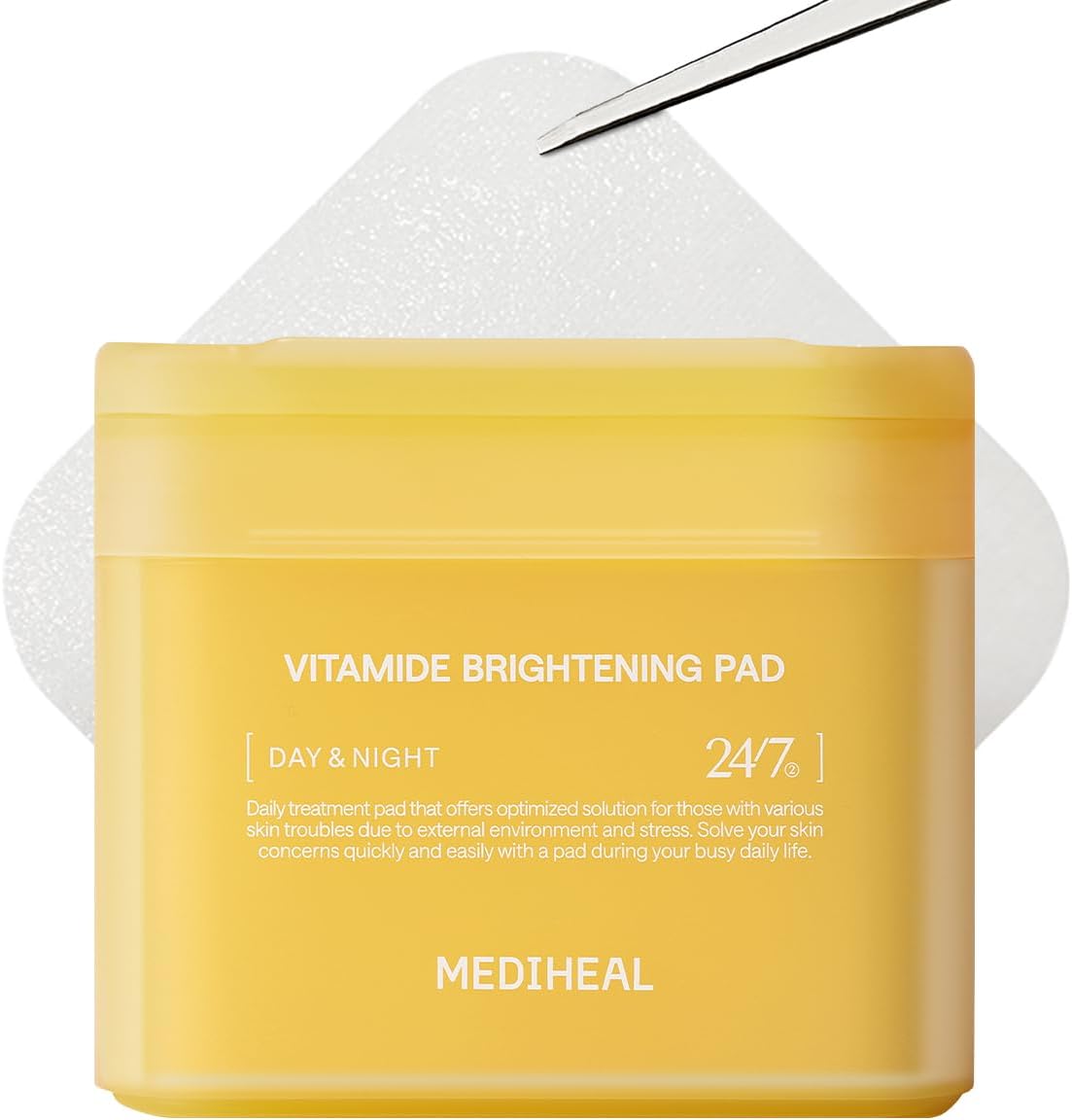 MEDIHEAL Toner Pads 100 Count - Madecassoside Blemish Care Toner Pad with Centella Asiatica - Improves Uneven Skin Tone & Deep Hydration - Vegan Hypoallergenic Face Gauze, Korean Skin Care