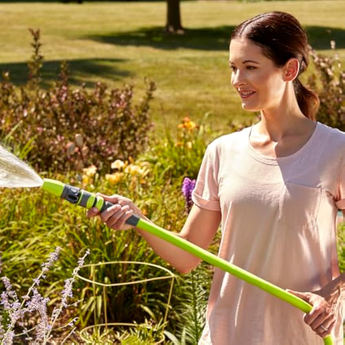 Flexzilla Garden Hose 5/8 in. x 50 ft., Lightweight All-Weather Water Hose, Durable and Flexible, Leak-Free Connections