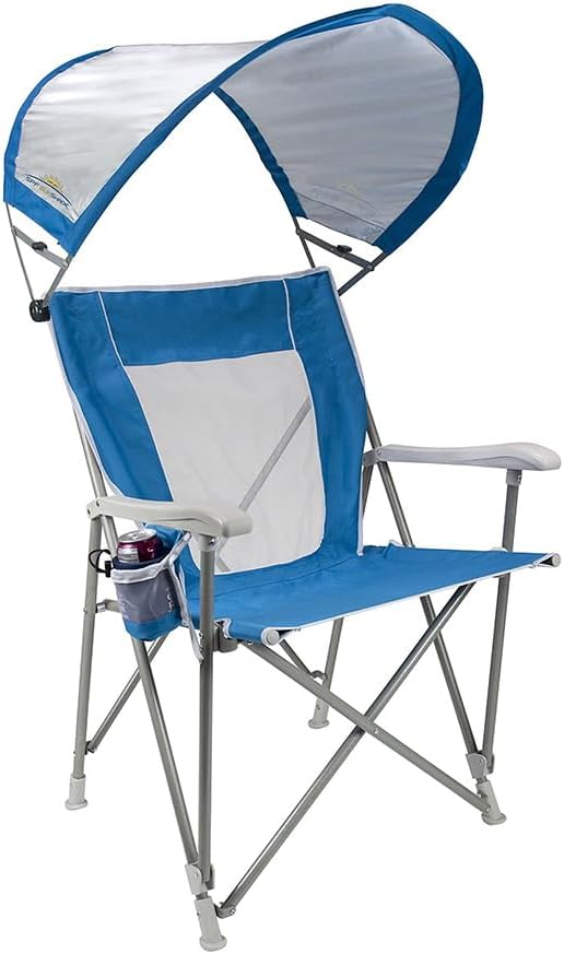 GCI Outdoor Comfort Pro Rocker Camping Chair | Portable Folding Rocking Chair with Durable Armrests & Drink Holder — Sweet Tea