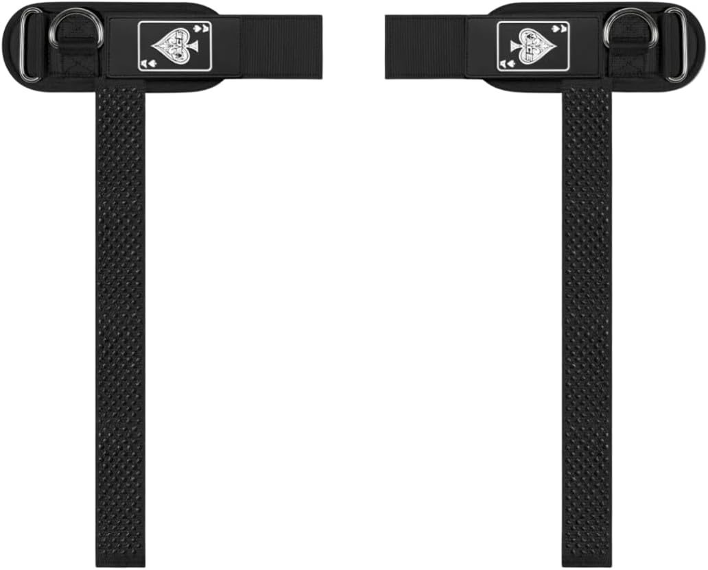 Ekkovision Weight Lifting Straps With Cuffed D Ring, Wrist Support for Men, Heavy Duty Thick Comfortable Lifting Straps, Secure Fit, Enhanced Grip, Straps for Weightlifting & Gym Training, Black