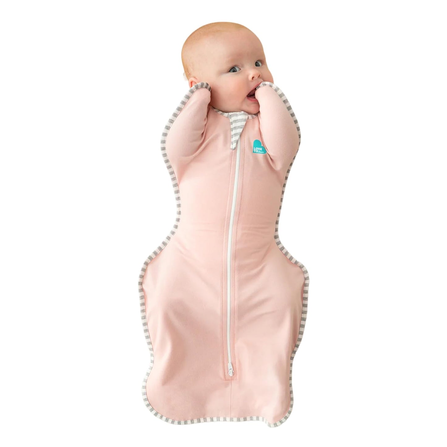 Love to Dream Swaddle UP, Baby Sleep Sack, Self-Soothing Swaddles for Newborns, Improves Sleep, Snug Fit Helps Calm Startle Reflex, New Born Essentials for Baby, Small 8-13lbs, Gray