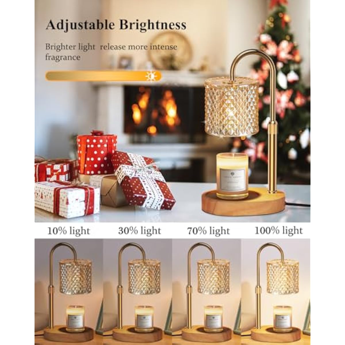 Candle Warmer Lamp with Timer Dimmer Adjustable Height for New Home Decor, Birthday Gifts for Women,Candle Warmer for Women Mom Christmas Mother's Day Gfit