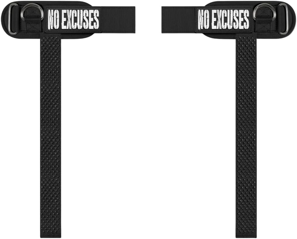 Ekkovision Weight Lifting Straps With Cuffed D Ring, Wrist Support for Men, Heavy Duty Thick Comfortable Lifting Straps, Secure Fit, Enhanced Grip, Straps for Weightlifting & Gym Training, Black