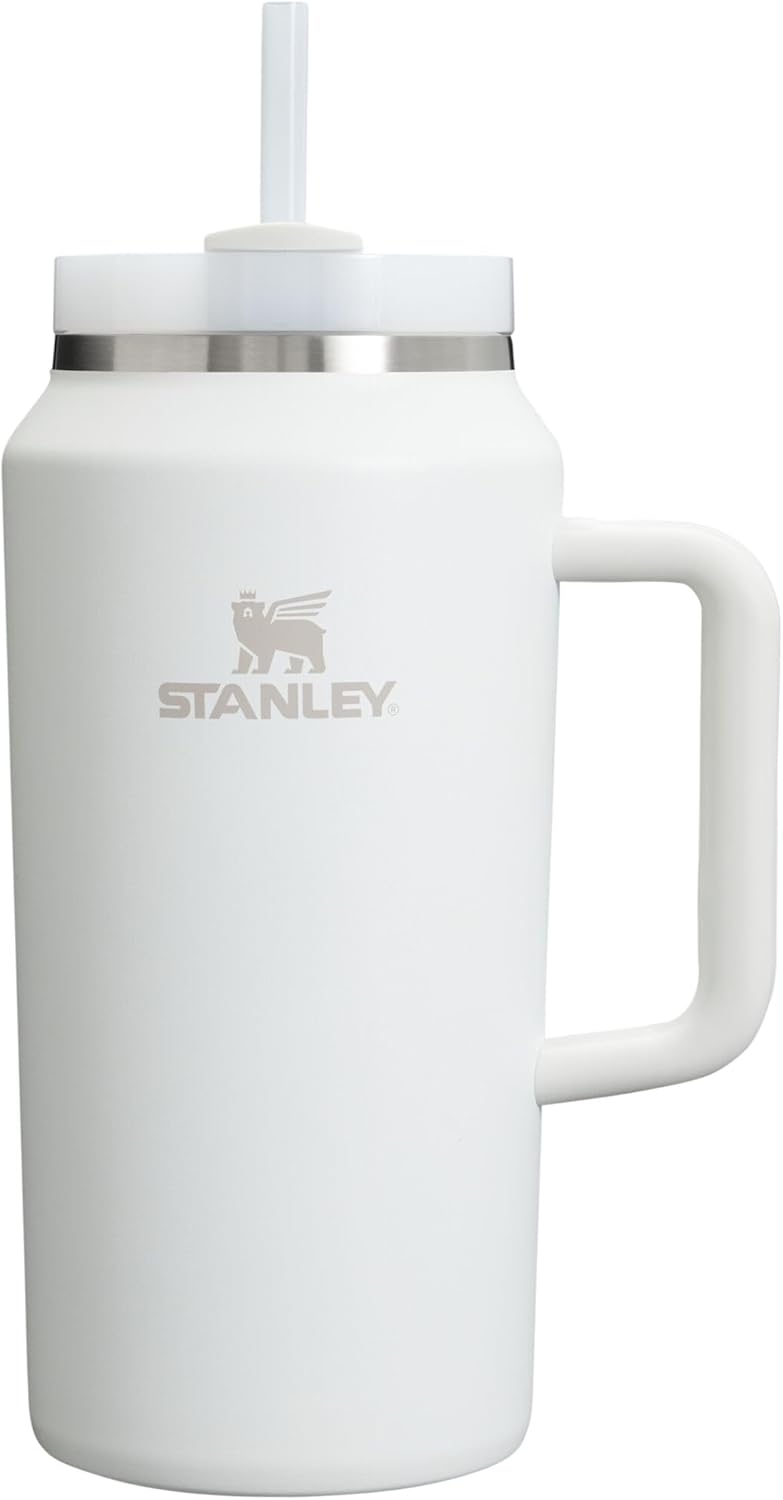 STANLEY Quencher H2.0 Tumbler with Handle and Straw 40 oz | Flowstate 3-Position Lid | Cup Holder Compatible for Travel | Insulated Stainless Steel Cup | BPA-Free | Cherry Blossom