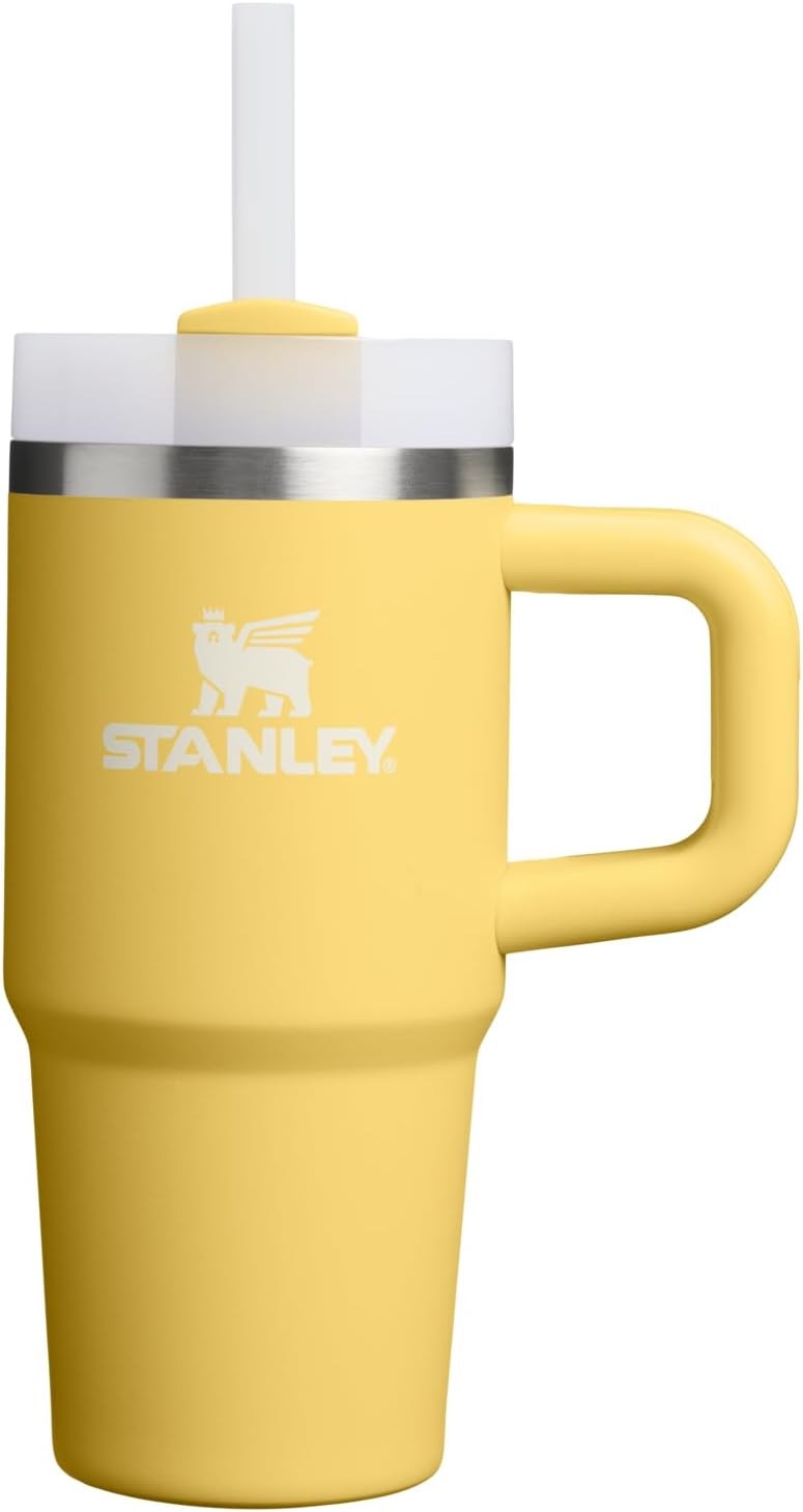STANLEY Quencher H2.0 Tumbler with Handle and Straw 40 oz | Flowstate 3-Position Lid | Cup Holder Compatible for Travel | Insulated Stainless Steel Cup | BPA-Free | Cherry Blossom