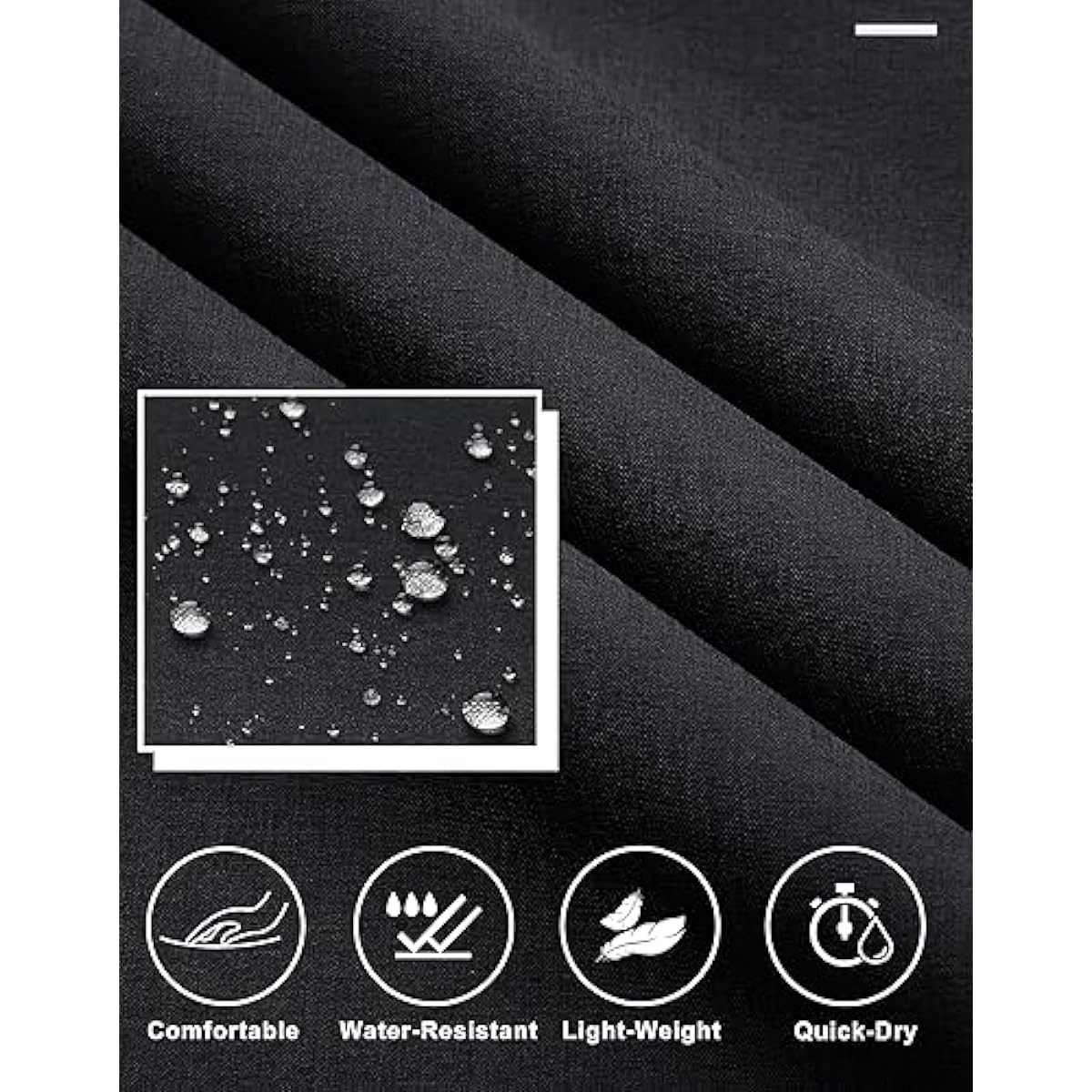 Libin Mens Golf Pants Stretch Work Dress Pants 30"/32"/34" Quick Dry Lightweight Casual Comfy Trousers with Pockets