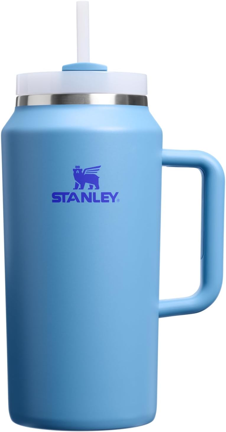 STANLEY Quencher H2.0 Tumbler with Handle and Straw 40 oz | Flowstate 3-Position Lid | Cup Holder Compatible for Travel | Insulated Stainless Steel Cup | BPA-Free | Cherry Blossom