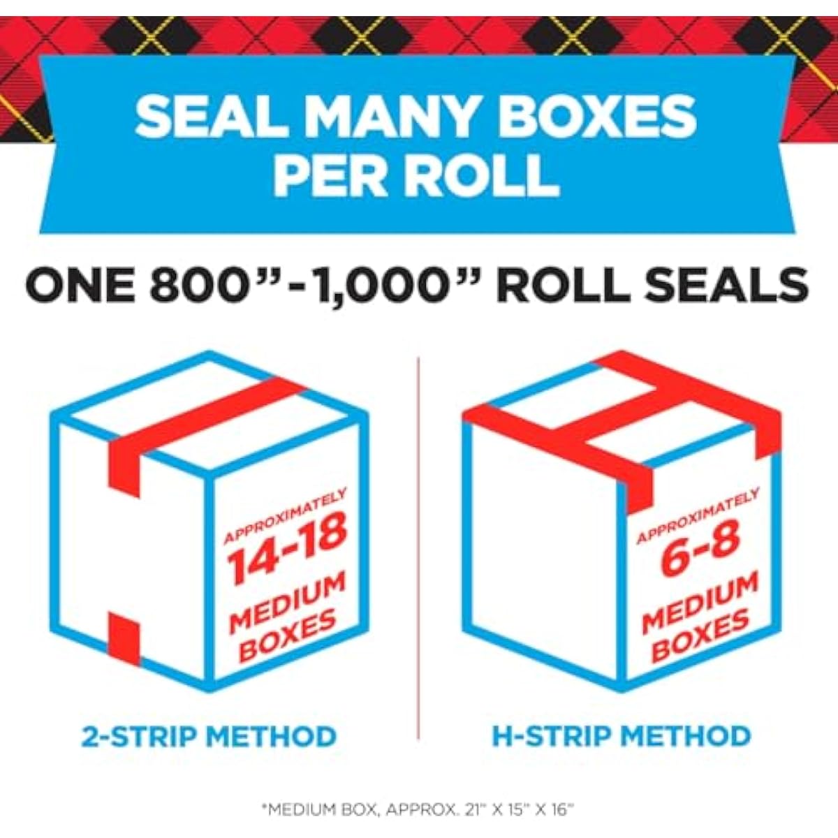 Scotch Heavy Duty Shipping Packing Tape, Clear, Packing Tape for Moving Boxes and Packaging Supplies, 1.88 in. x 22.2 yd., 6 Roll Dispensers, Moving Supplies