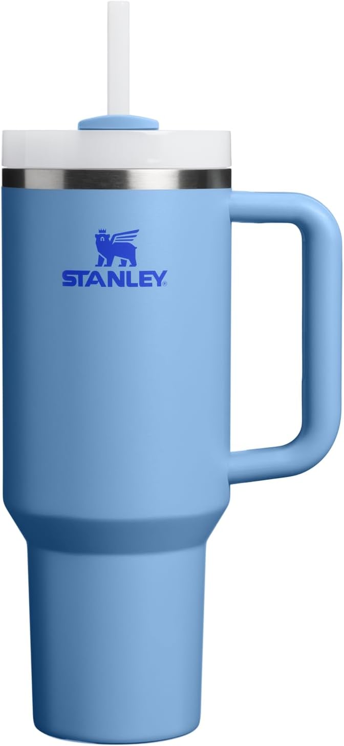STANLEY Quencher H2.0 Tumbler with Handle and Straw 40 oz | Flowstate 3-Position Lid | Cup Holder Compatible for Travel | Insulated Stainless Steel Cup | BPA-Free | Cherry Blossom