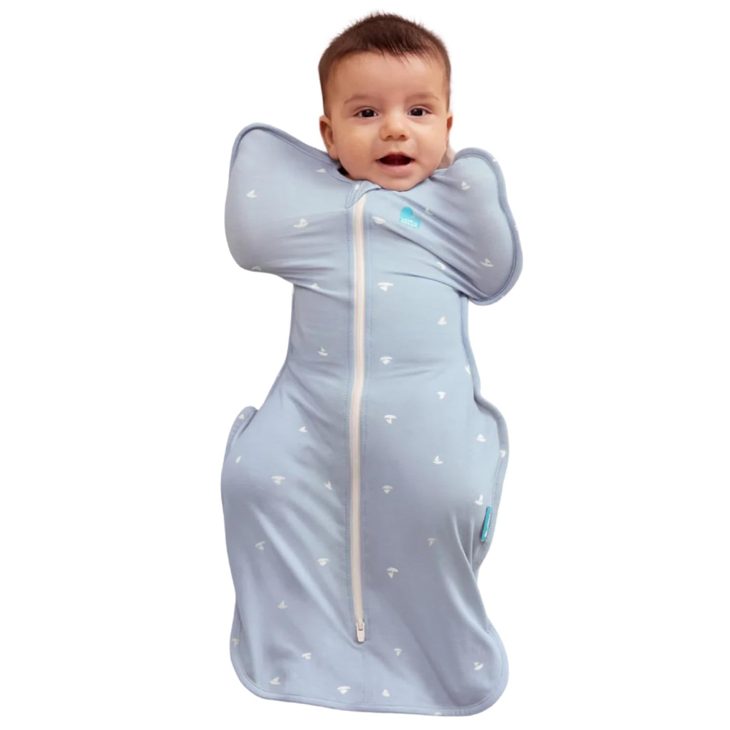 Love to Dream Swaddle UP, Baby Sleep Sack, Self-Soothing Swaddles for Newborns, Improves Sleep, Snug Fit Helps Calm Startle Reflex, New Born Essentials for Baby, Small 8-13lbs, Gray