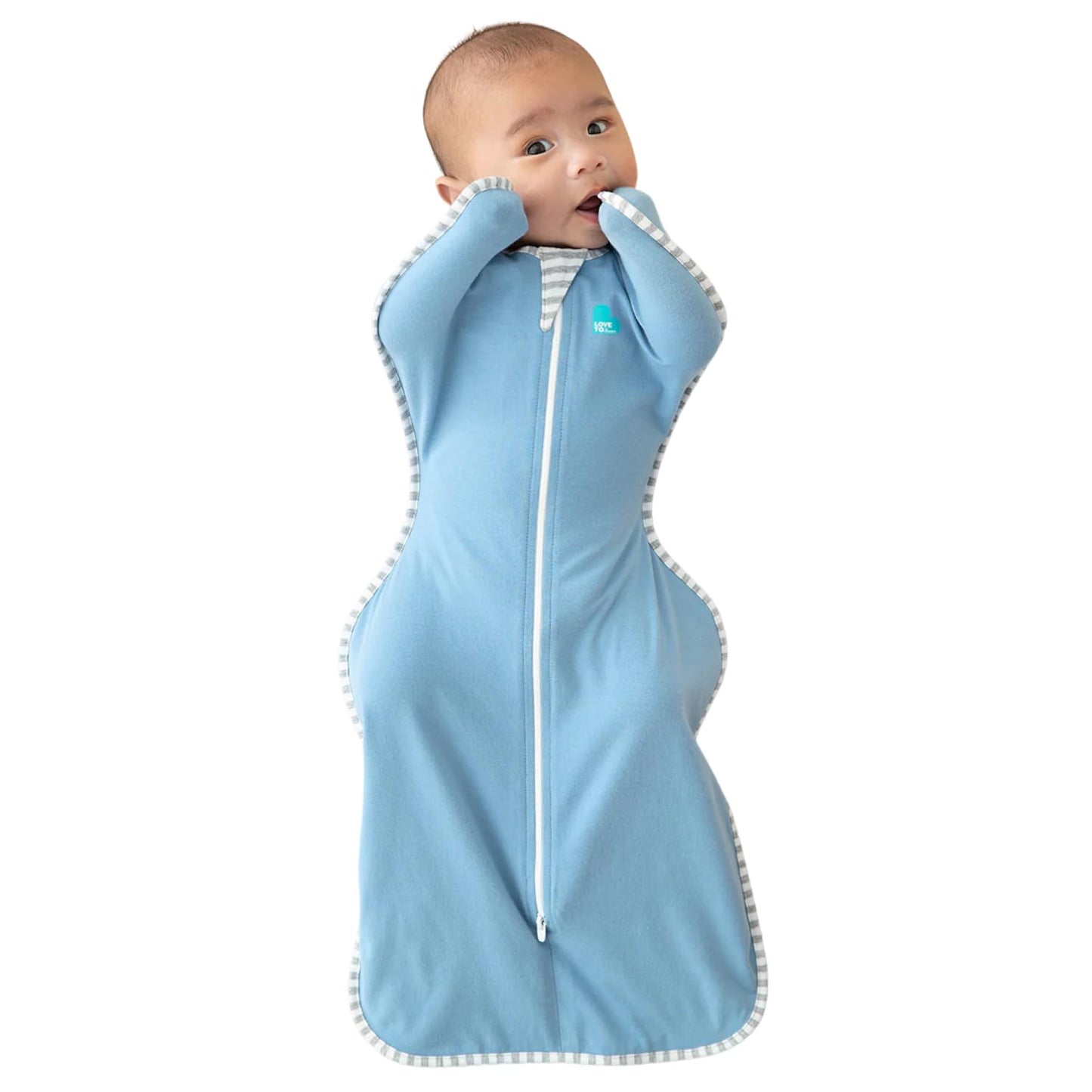 Love to Dream Swaddle UP, Baby Sleep Sack, Self-Soothing Swaddles for Newborns, Improves Sleep, Snug Fit Helps Calm Startle Reflex, New Born Essentials for Baby, Small 8-13lbs, Gray