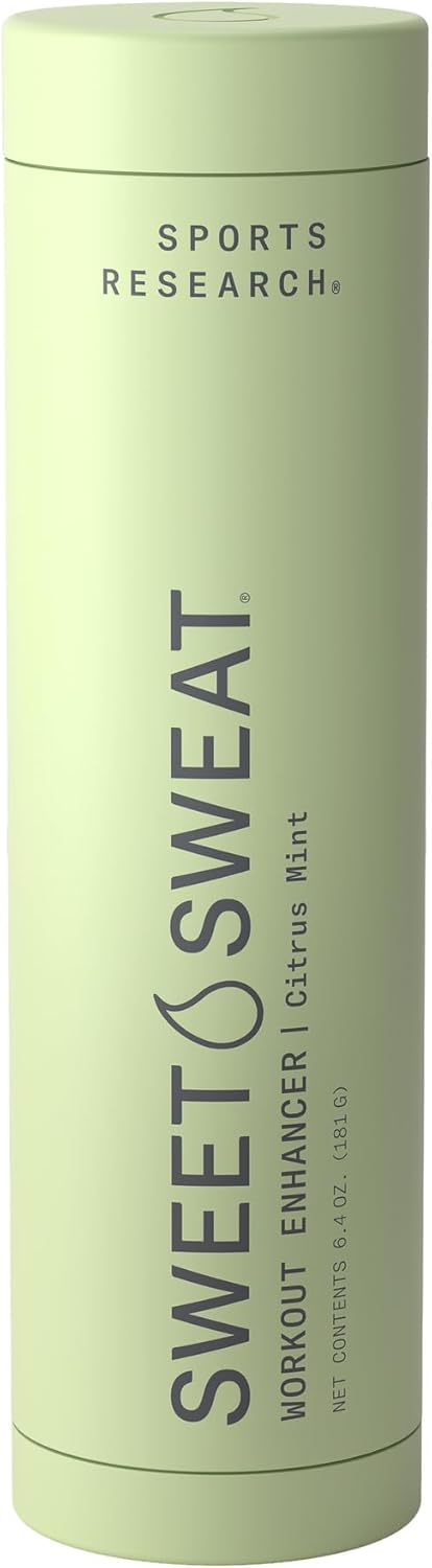 Sports Research Sweet Sweat Workout Enhancer Gel to Maximize Your Exercise & Sweat Faster - 6.4oz Stick