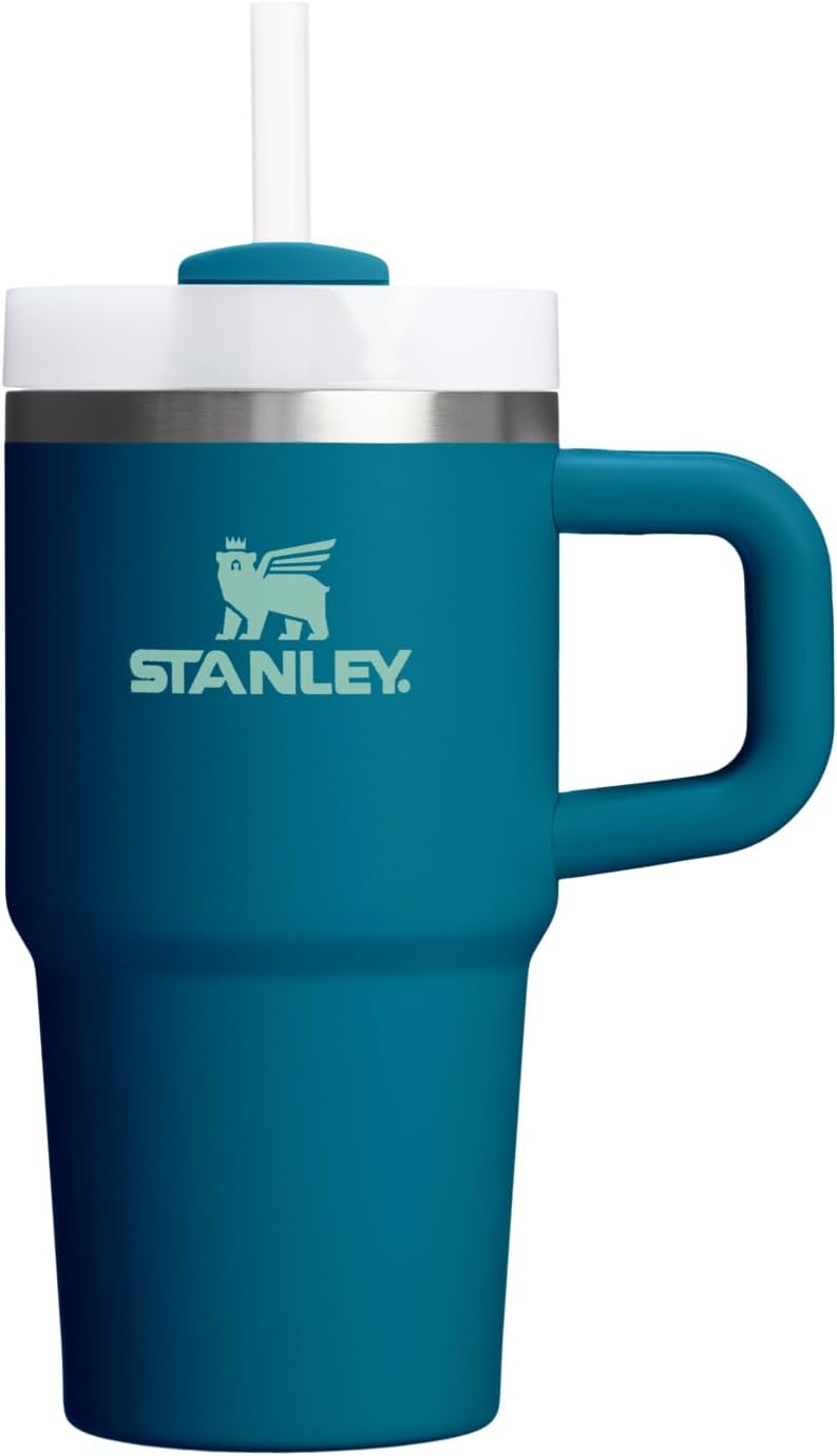 STANLEY Quencher H2.0 Tumbler with Handle and Straw 40 oz | Flowstate 3-Position Lid | Cup Holder Compatible for Travel | Insulated Stainless Steel Cup | BPA-Free | Cherry Blossom