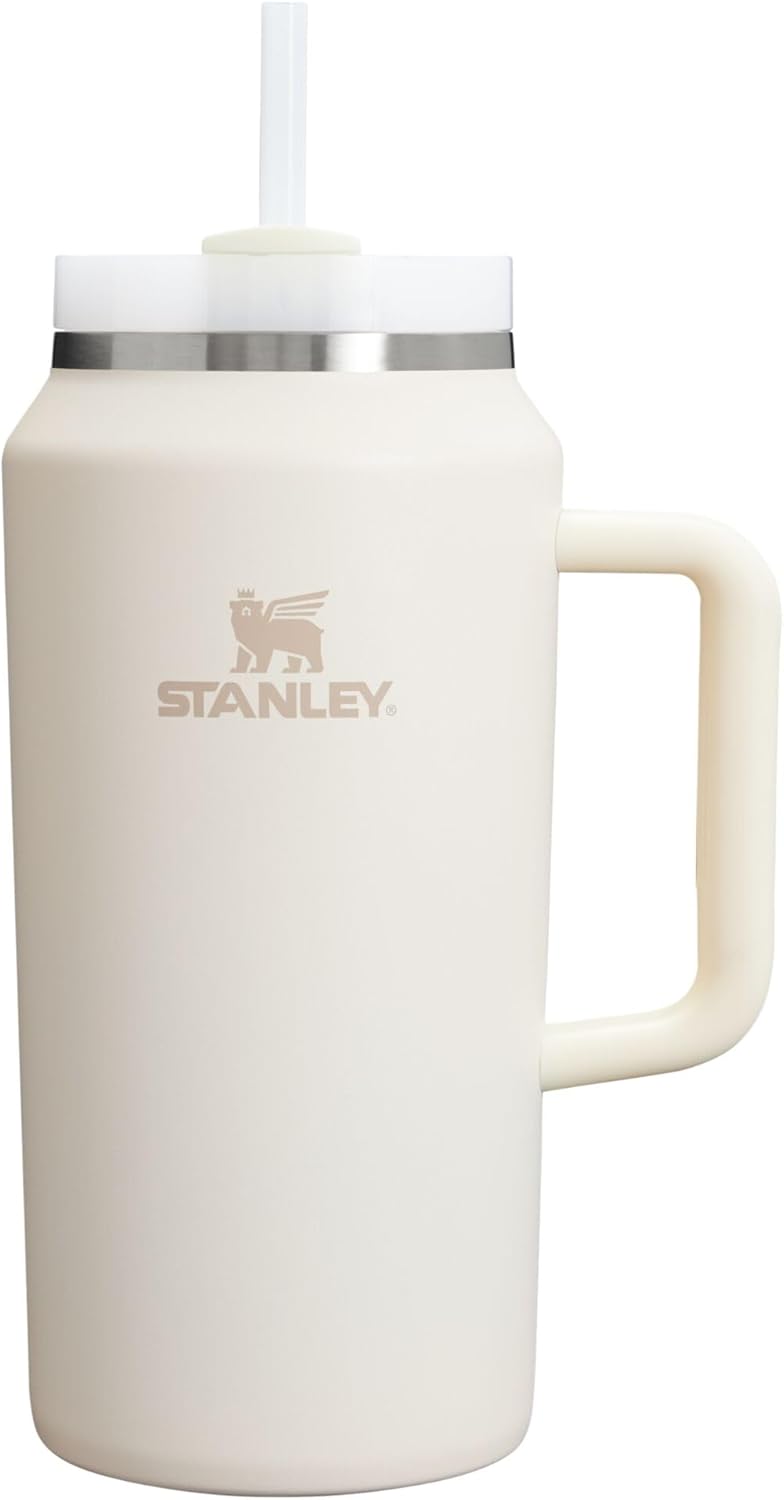 STANLEY Quencher H2.0 Tumbler with Handle and Straw 40 oz | Flowstate 3-Position Lid | Cup Holder Compatible for Travel | Insulated Stainless Steel Cup | BPA-Free | Cherry Blossom