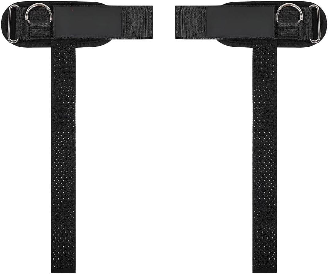 Ekkovision Weight Lifting Straps With Cuffed D Ring, Wrist Support for Men, Heavy Duty Thick Comfortable Lifting Straps, Secure Fit, Enhanced Grip, Straps for Weightlifting & Gym Training, Black