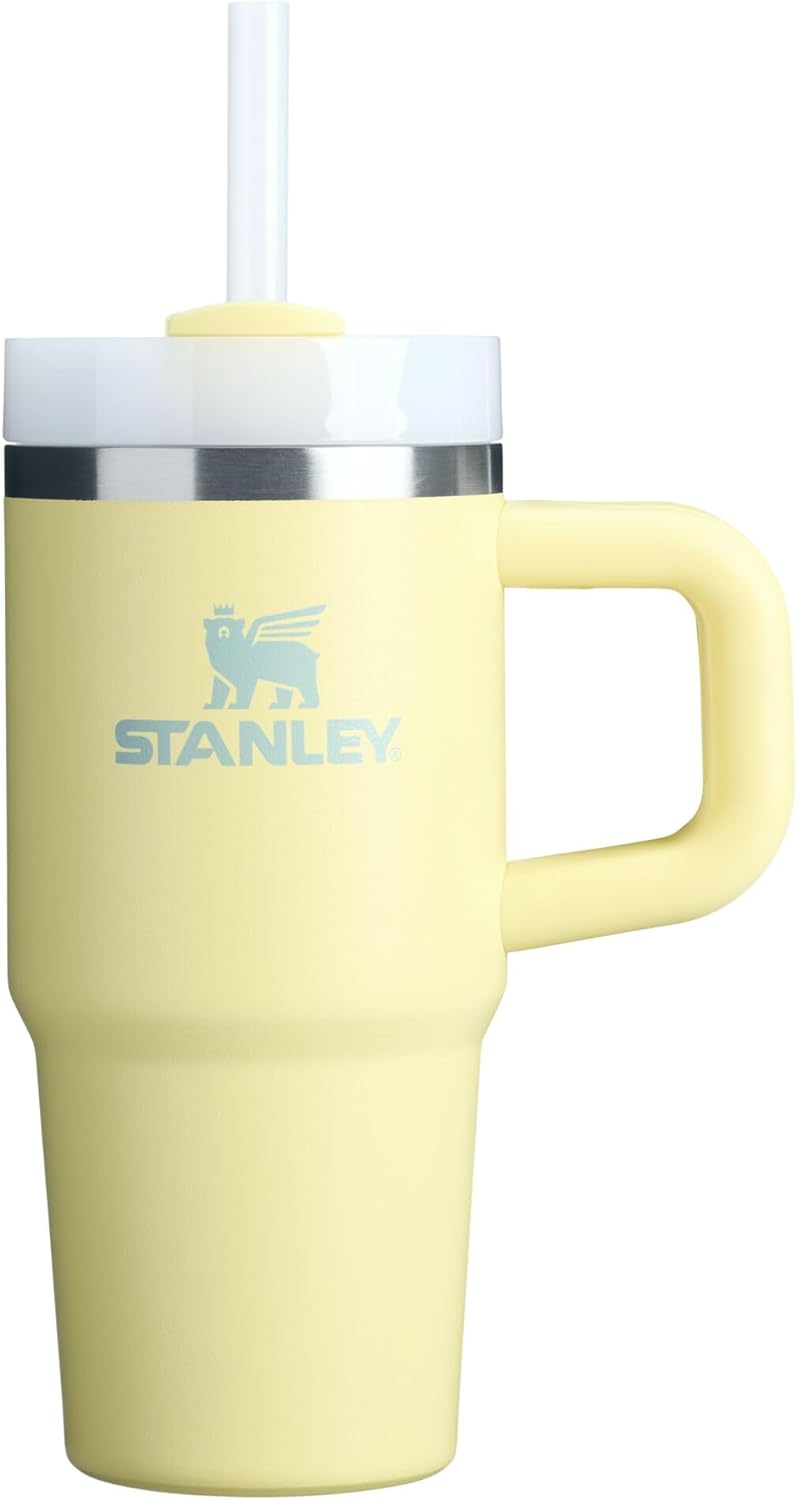 STANLEY Quencher H2.0 Tumbler with Handle and Straw 40 oz | Flowstate 3-Position Lid | Cup Holder Compatible for Travel | Insulated Stainless Steel Cup | BPA-Free | Cherry Blossom