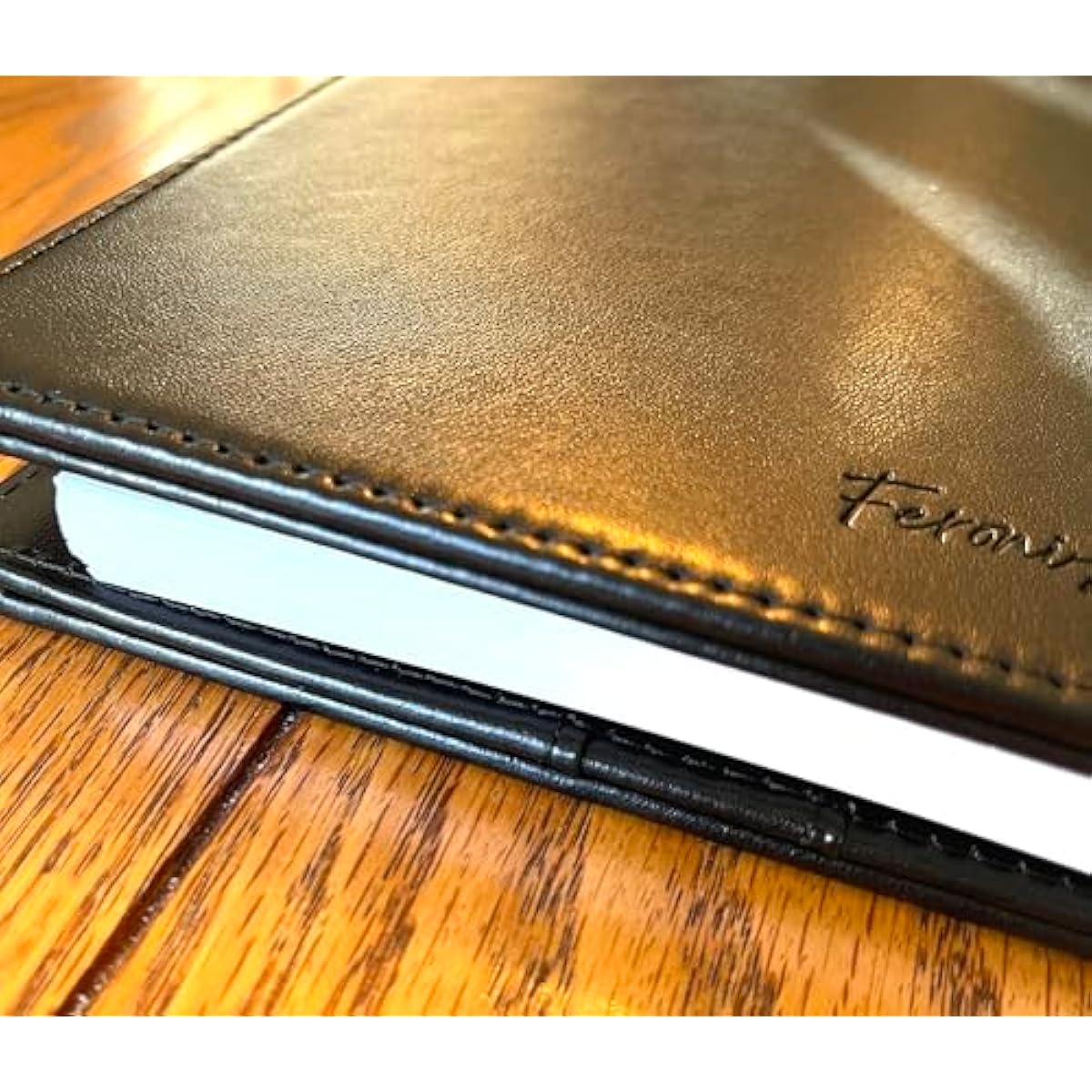 Refillable 11 Disc Discbound Notebook - Letter Size, 75 Sheets, Narrow Ruled PU Leather Vegan PU cover