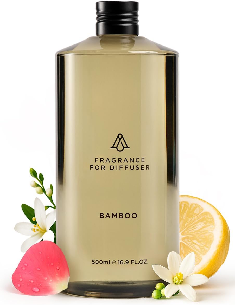 AromaPlan Hotel Scents Santal 5.07 Fl Oz (150ml), Home Luxury Aroma & Hotel Fragrance Diffuser Oil- Hotel Diffuser Oil for Aromatherapy- USA Made, Bigger Bottle, Bolder Aroma & Longer Lasting