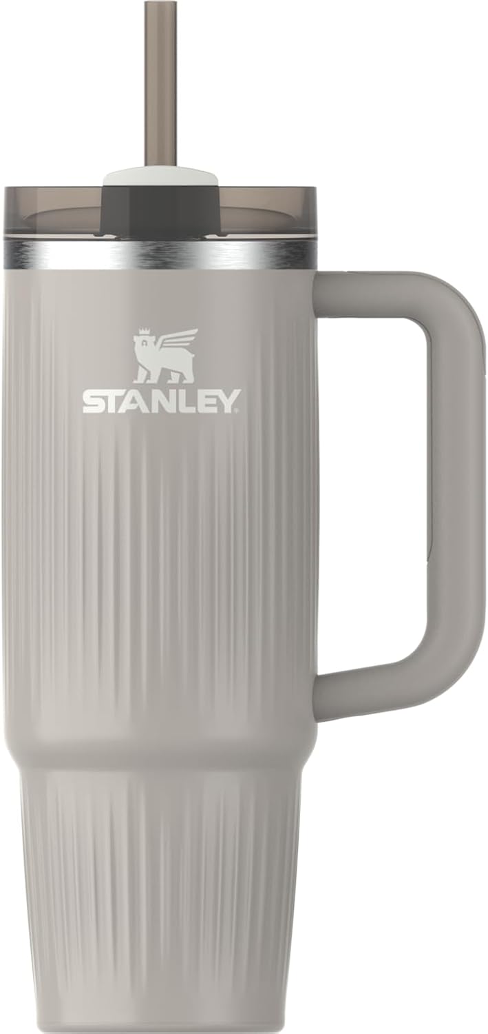 STANLEY Quencher H2.0 Tumbler with Handle and Straw 40 oz | Flowstate 3-Position Lid | Cup Holder Compatible for Travel | Insulated Stainless Steel Cup | BPA-Free | Cherry Blossom