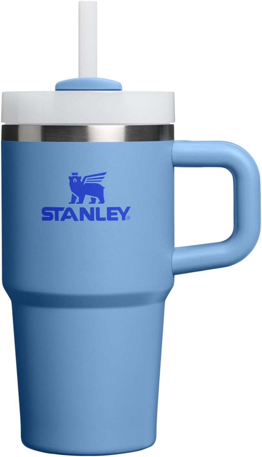 STANLEY Quencher H2.0 Tumbler with Handle and Straw 40 oz | Flowstate 3-Position Lid | Cup Holder Compatible for Travel | Insulated Stainless Steel Cup | BPA-Free | Cherry Blossom