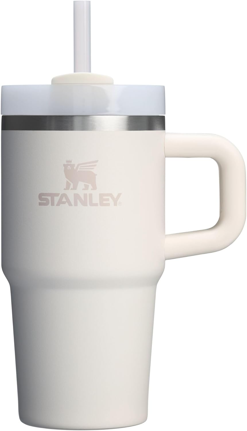 STANLEY Quencher H2.0 Tumbler with Handle and Straw 40 oz | Flowstate 3-Position Lid | Cup Holder Compatible for Travel | Insulated Stainless Steel Cup | BPA-Free | Cherry Blossom